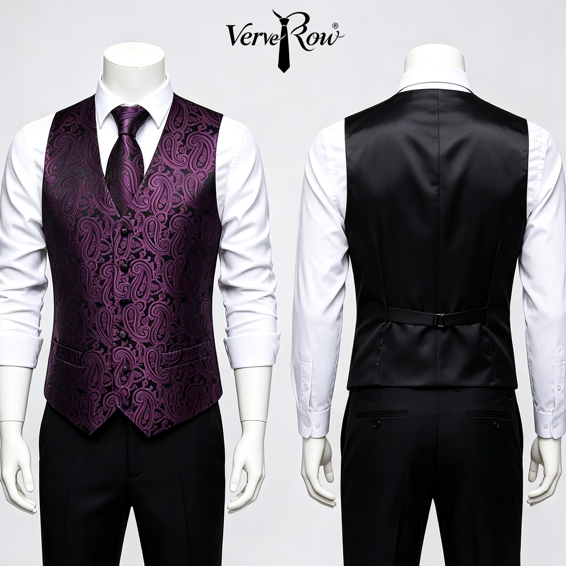 Men Formal Wear Purple - Lenço de gravata roxo masculino, acessório