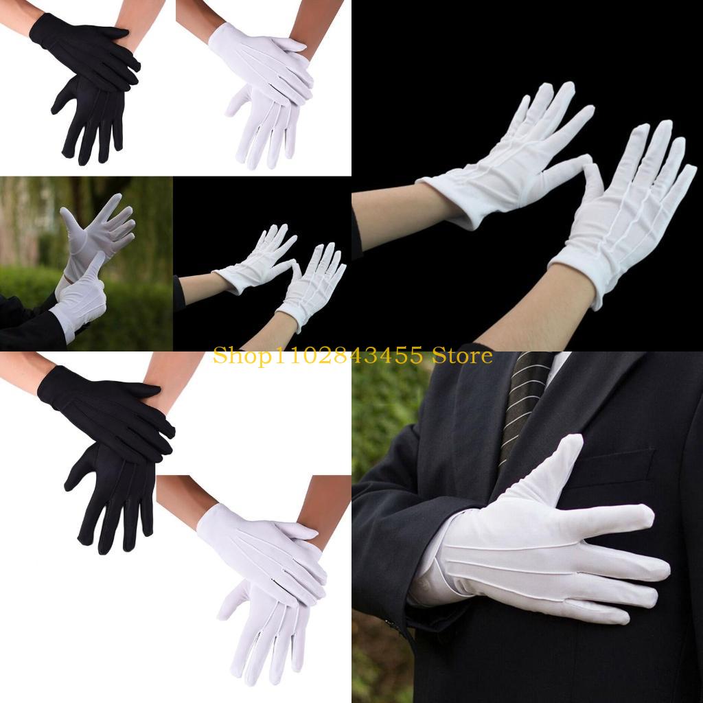 Formal Glove Leather - 49MC Luvas trabalho elásticas macias Fantasia