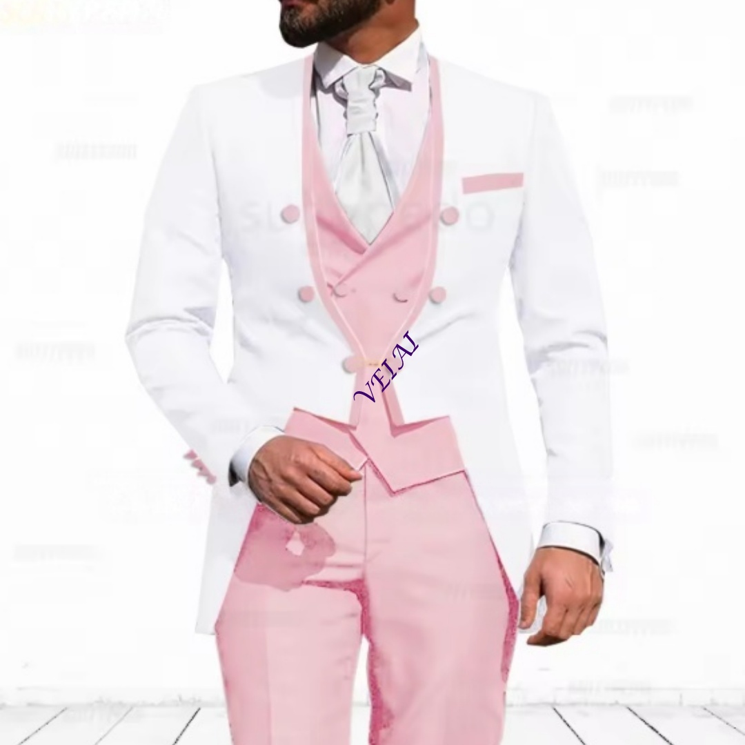 Men'S Formal Wear - Terno Azul Celeste Personalizado de 3