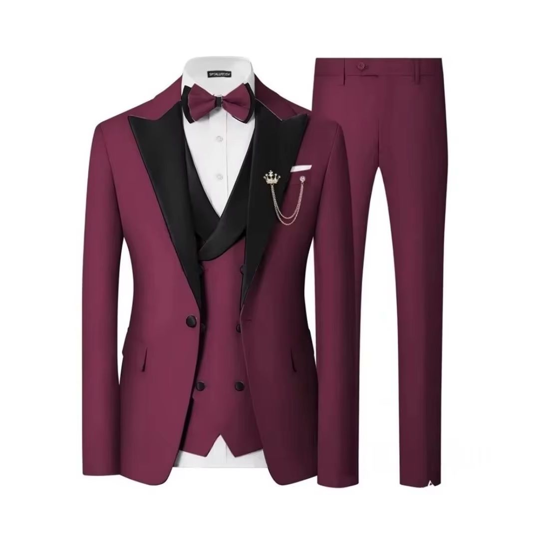 Men Formal Wear For Dinner - Conjunto de Terno Slim Fit Masculino