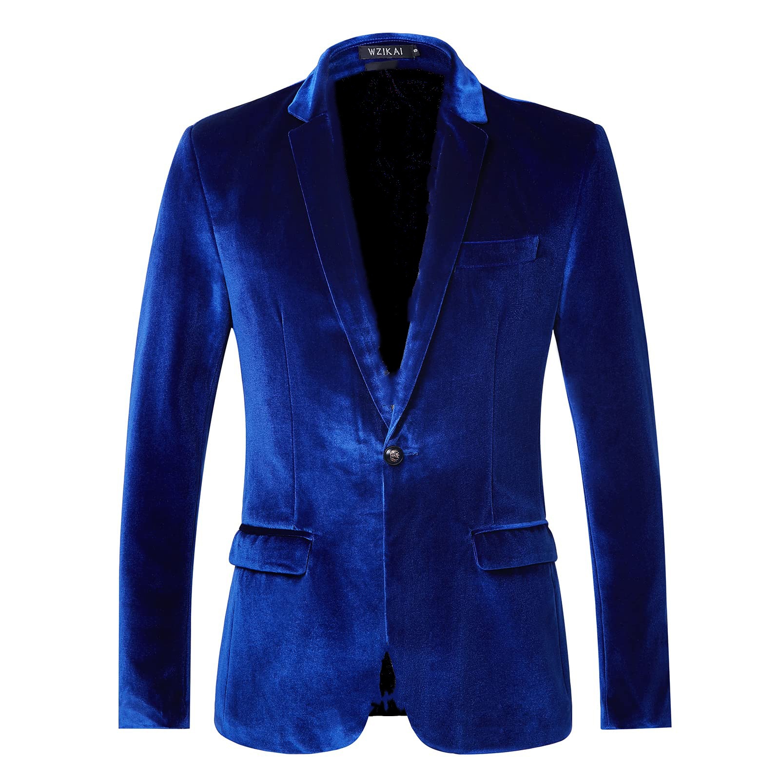 Men'S Gothic Formal Wear - Blazer Slim Fit de Veludo Masculino