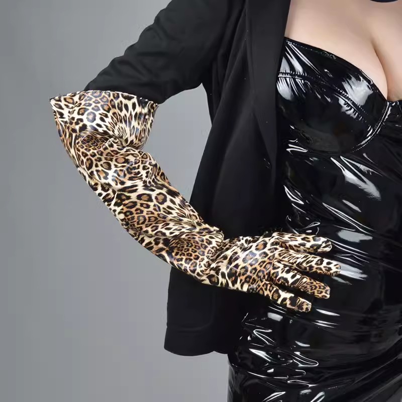 Formal Glove Leather - Luva Longa Feminina de Couro PU