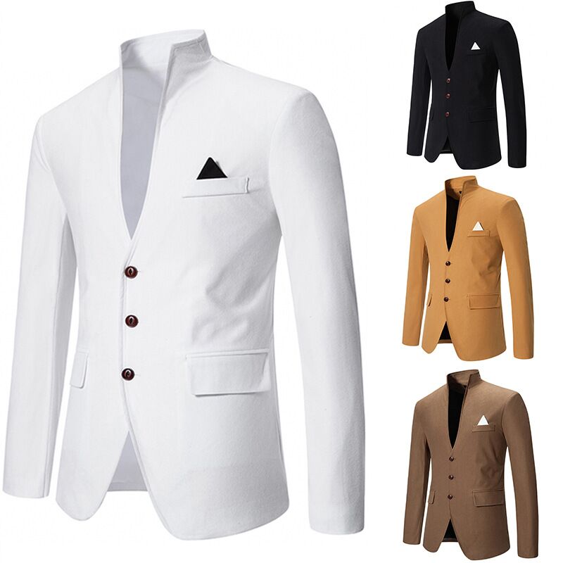 Men Formal Wear Top - Blazer Masculino Casual para Casamento, Terno