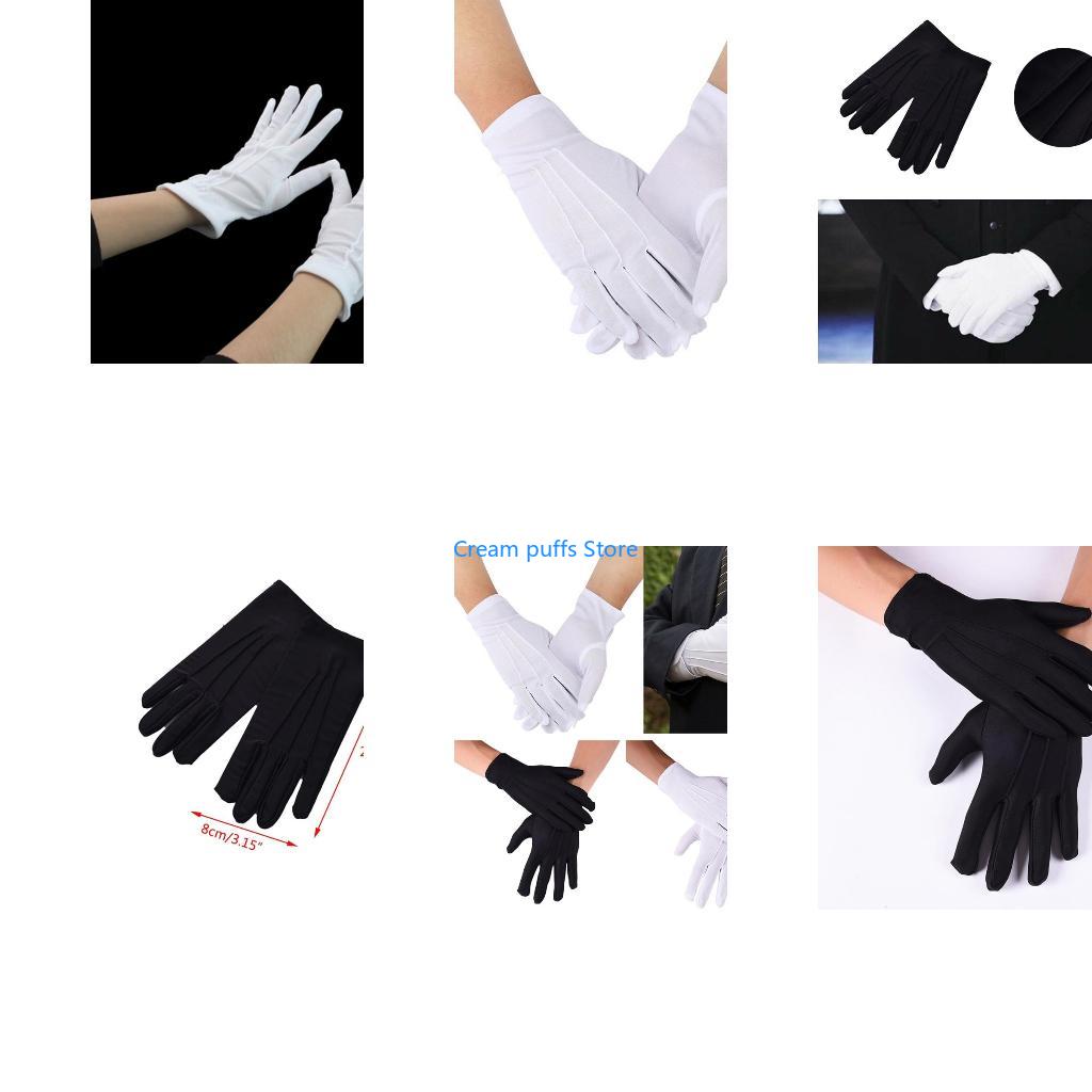 Formal Glove Leather - 50LE Homens Mulheres Moeda Jóias Luvas
