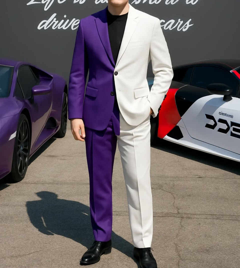 Smoking formal masculino de ne - Men Formal Wear Purple avaliação e preço