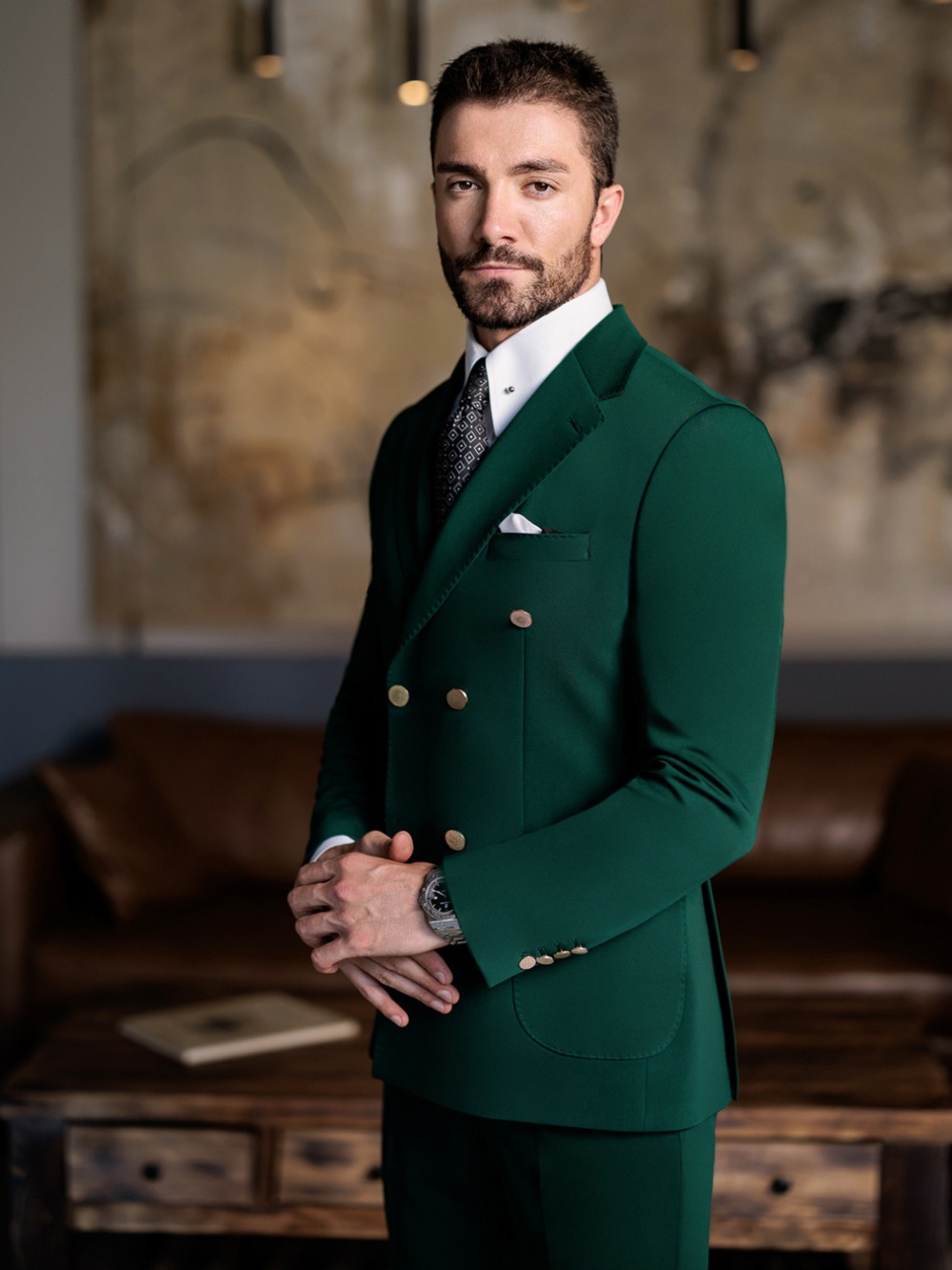 Ternos Slim Fit Verdes para Ho - Men Formal Wear Pants avaliação e preço