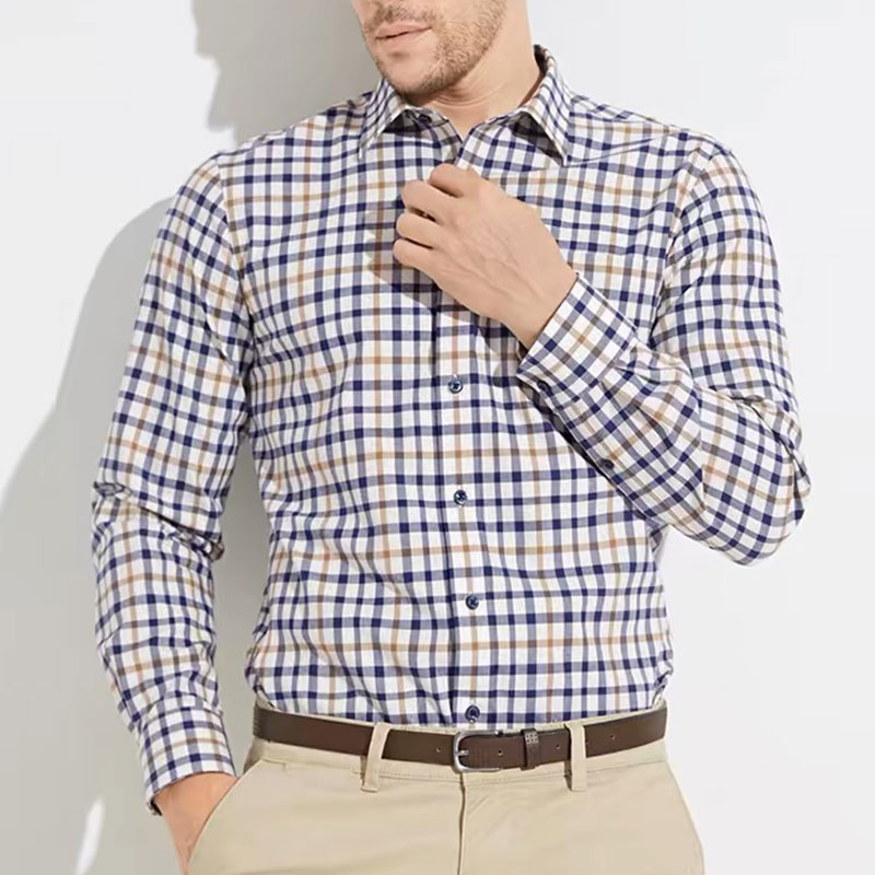 Camisa de manga longa masculin - Men Formal Wear Top avaliação e preço