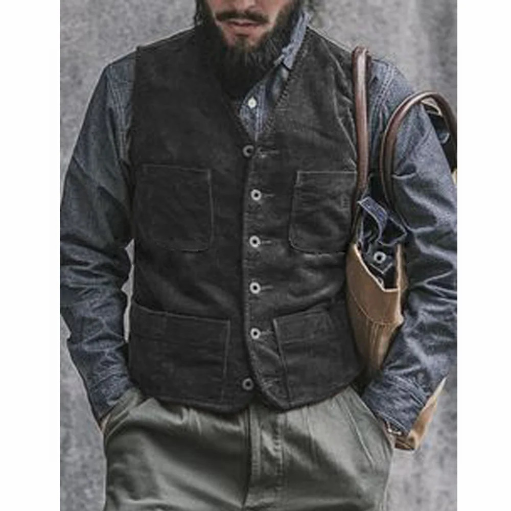 Colete Masculino de Veludo Cot - Men'S Gothic Formal Wear avaliação e preço