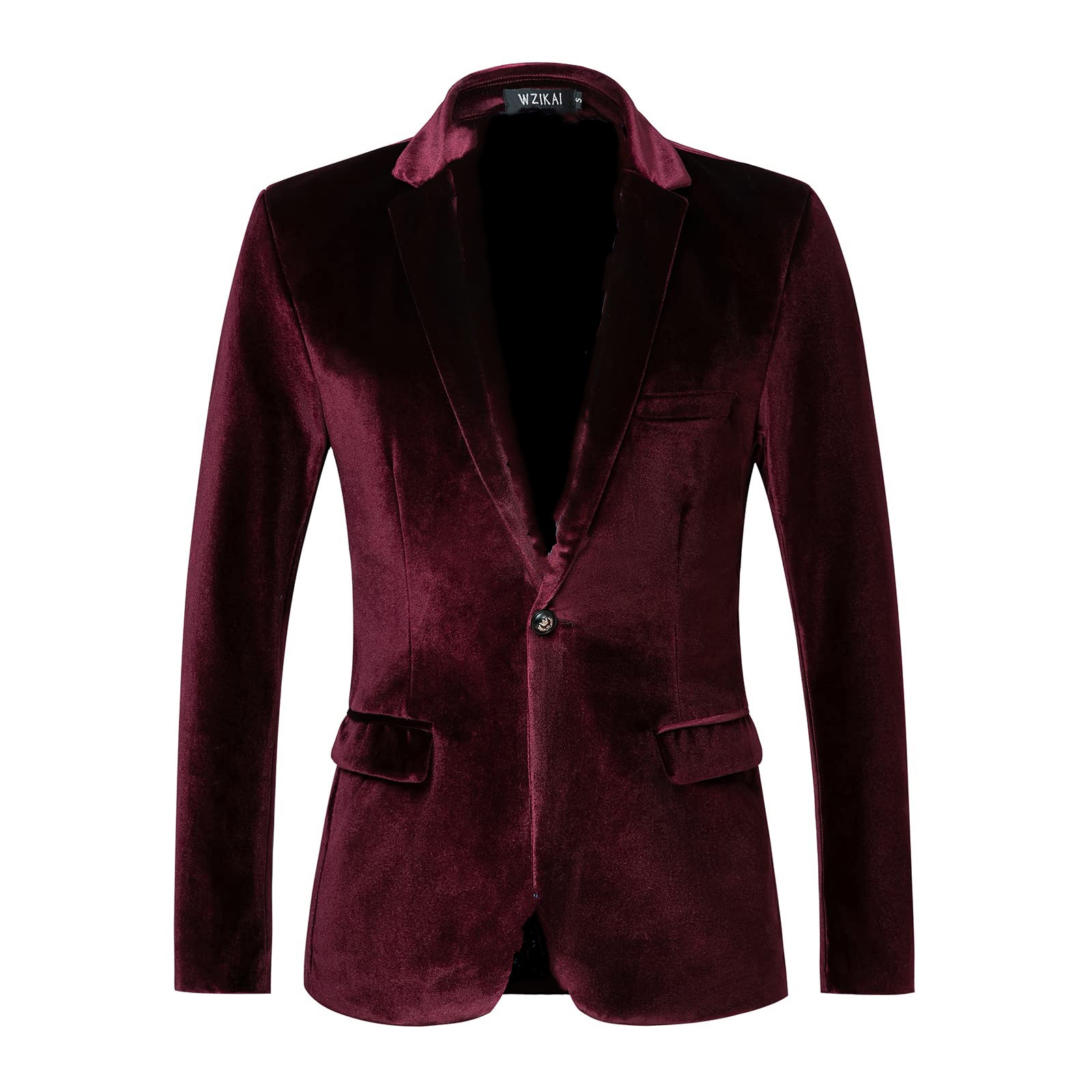Blazer Slim Fit de Veludo Masc - Men'S Gothic Formal Wear avaliação e preço