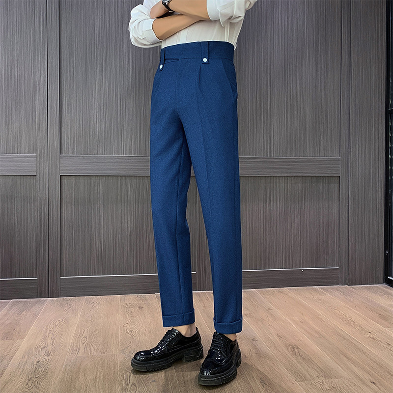 Calças Masculinas de Cintura A - Men Formal Wear Top avaliação e preço
