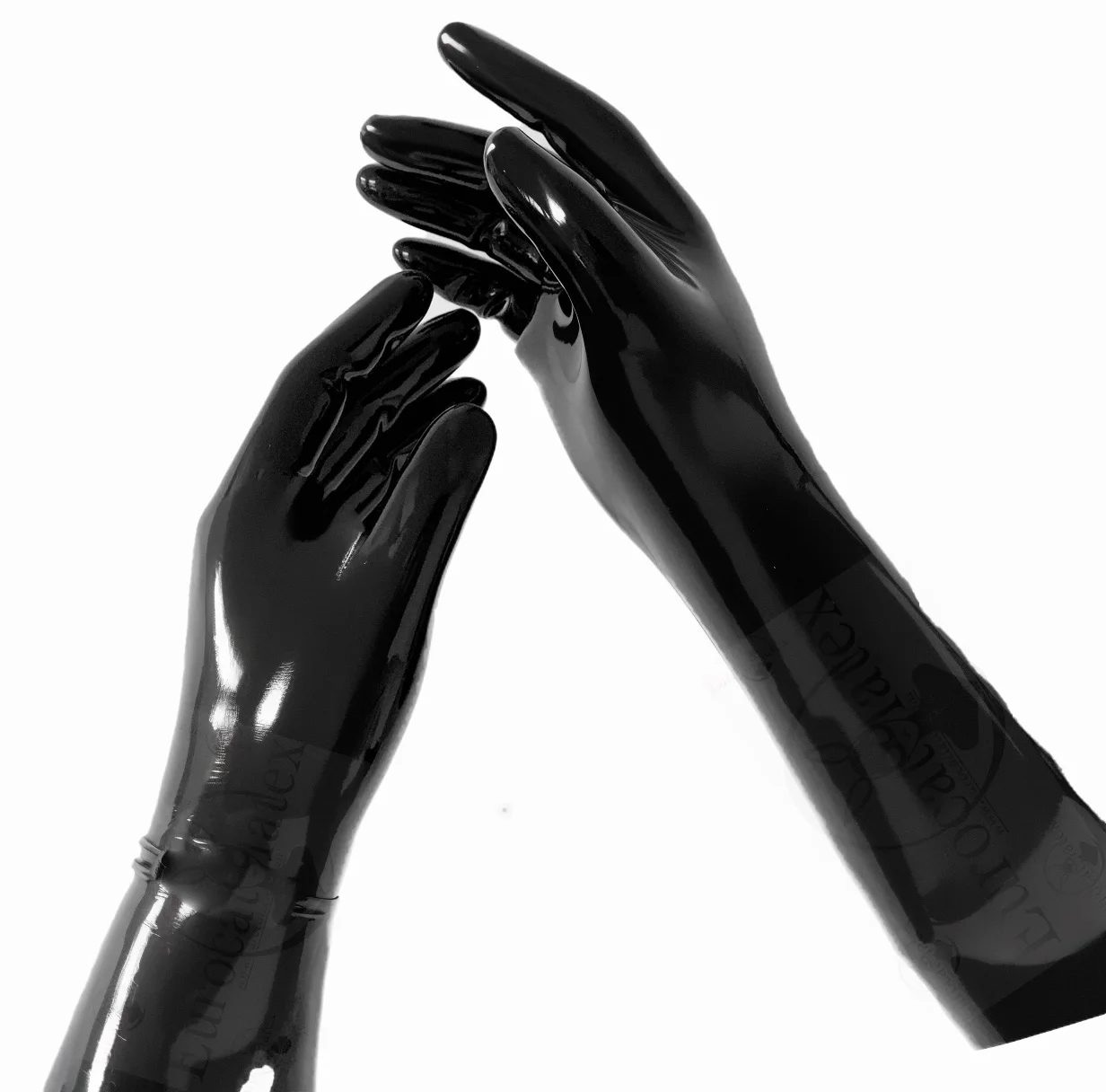 Látex fetiche homem luvas capu - Formal Wear Gloves Men avaliação e preço
