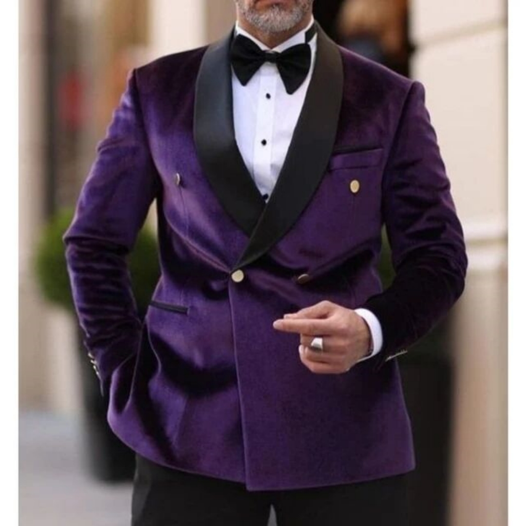 Blazer de Veludo para Casament - Men Formal Wear Top avaliação e preço