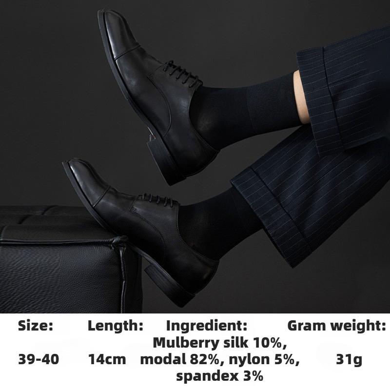 Meias de Seda Real para Homens - Men Formal Wear Top avaliação e preço