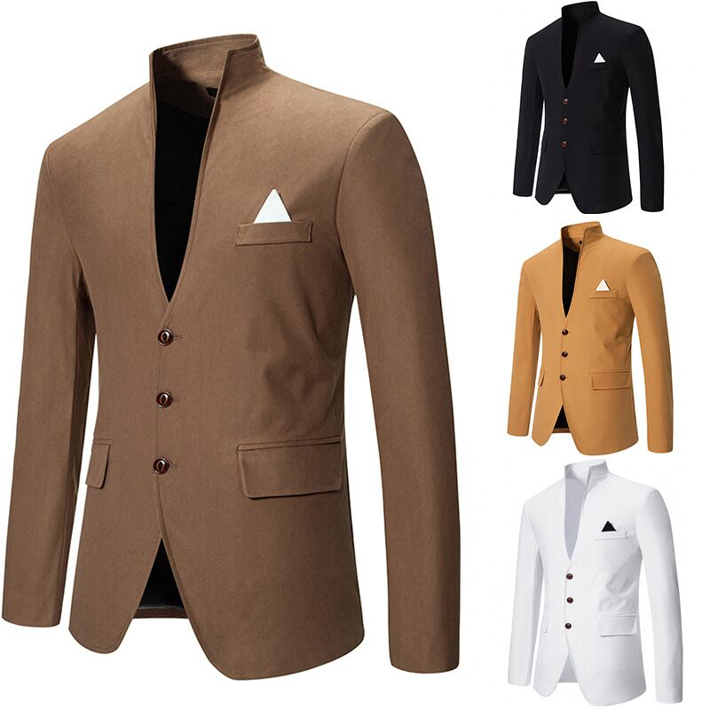 Blazer Masculino Casual para C - Men Formal Wear Top avaliação e preço