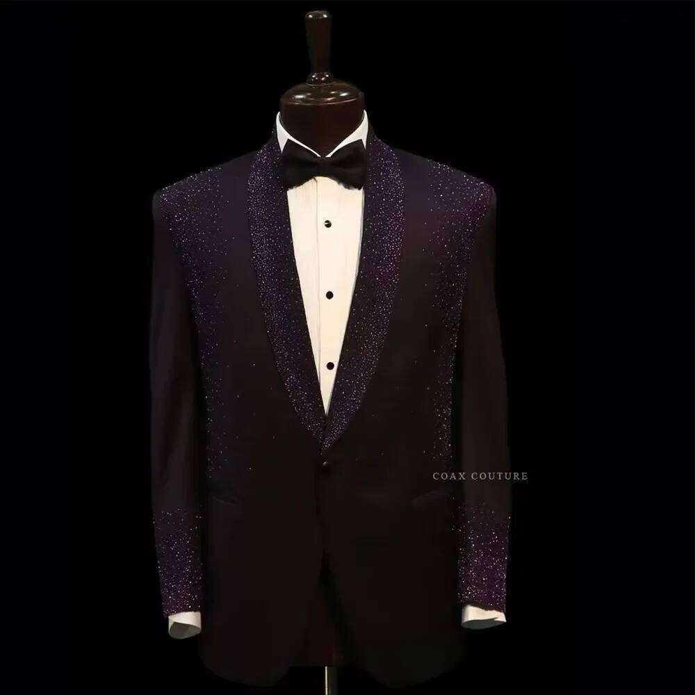 Ternos Formais Masculinos com  - Men Formal Wear Purple avaliação e preço