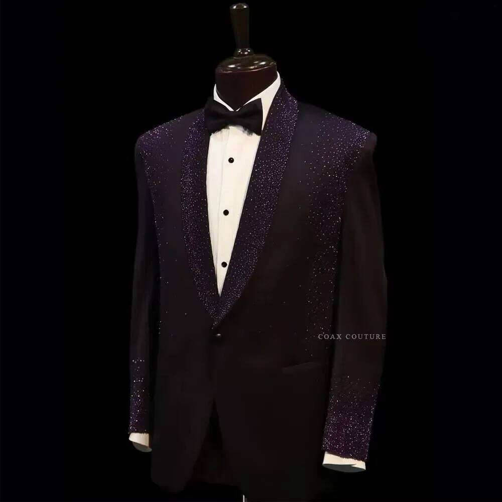 Ternos Formais Masculinos com  - Men Formal Wear Purple avaliação e preço
