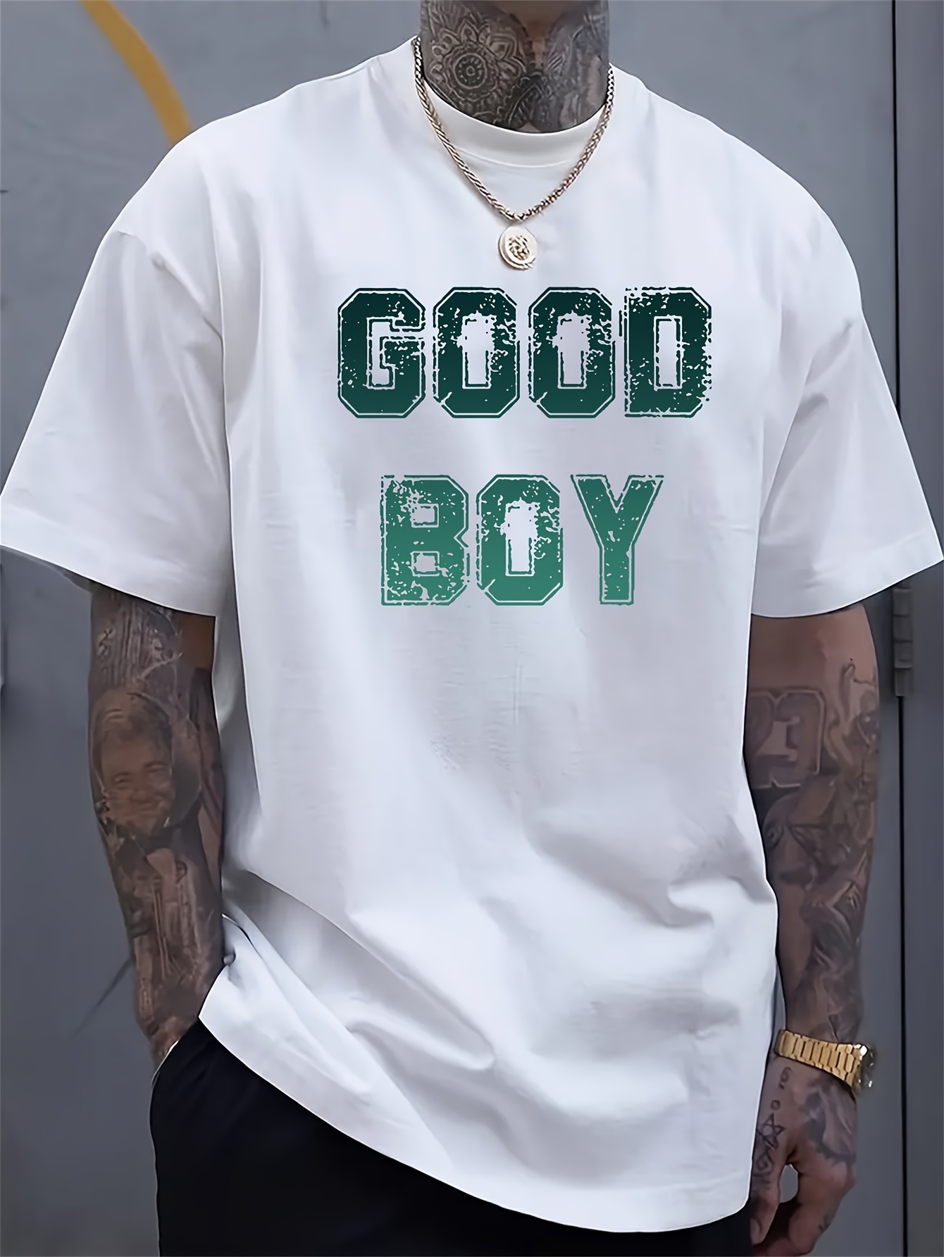 Camiseta Masculina Estampada ' - Men Formal Wear Top avaliação e preço