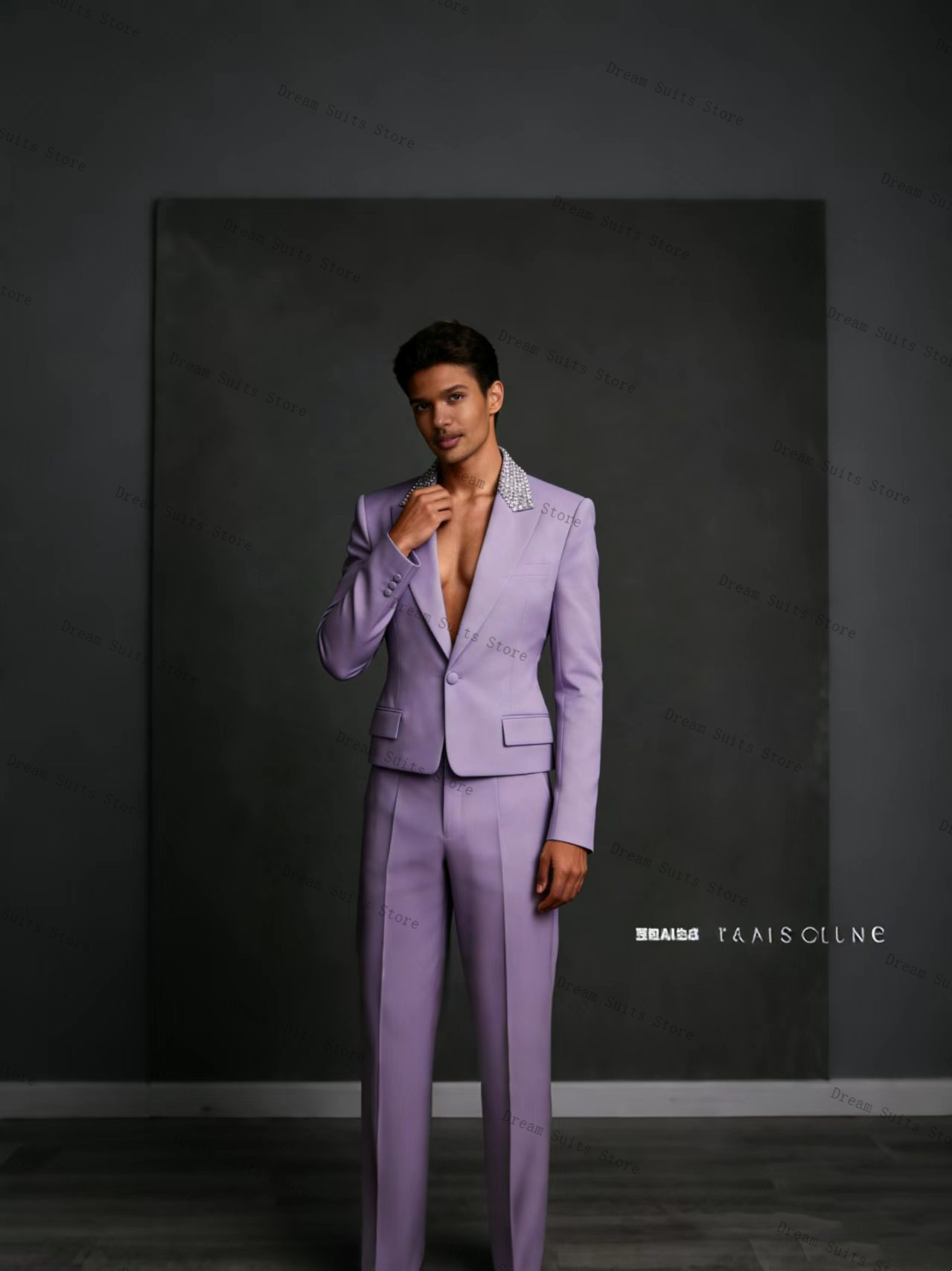 Conjunto de Terno Masculino Cr - Men Formal Wear Purple avaliação e preço