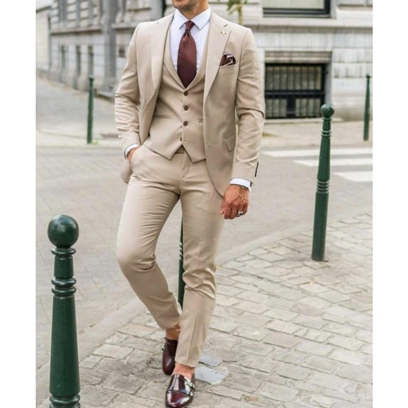 Ternos Masculinos Slim Fit com - Men Formal Wear For Dinner avaliação e preço